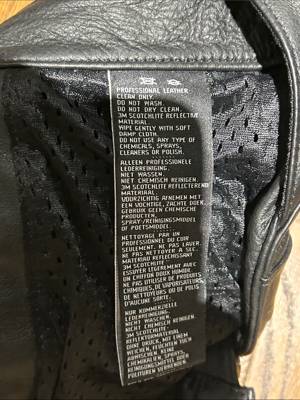 Harley Black Leather Motorcycle Chaps with Waist Belt - Picture 13 of 15
